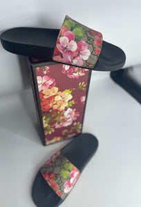 Gucci GG Blooms Floral Slide Sandal